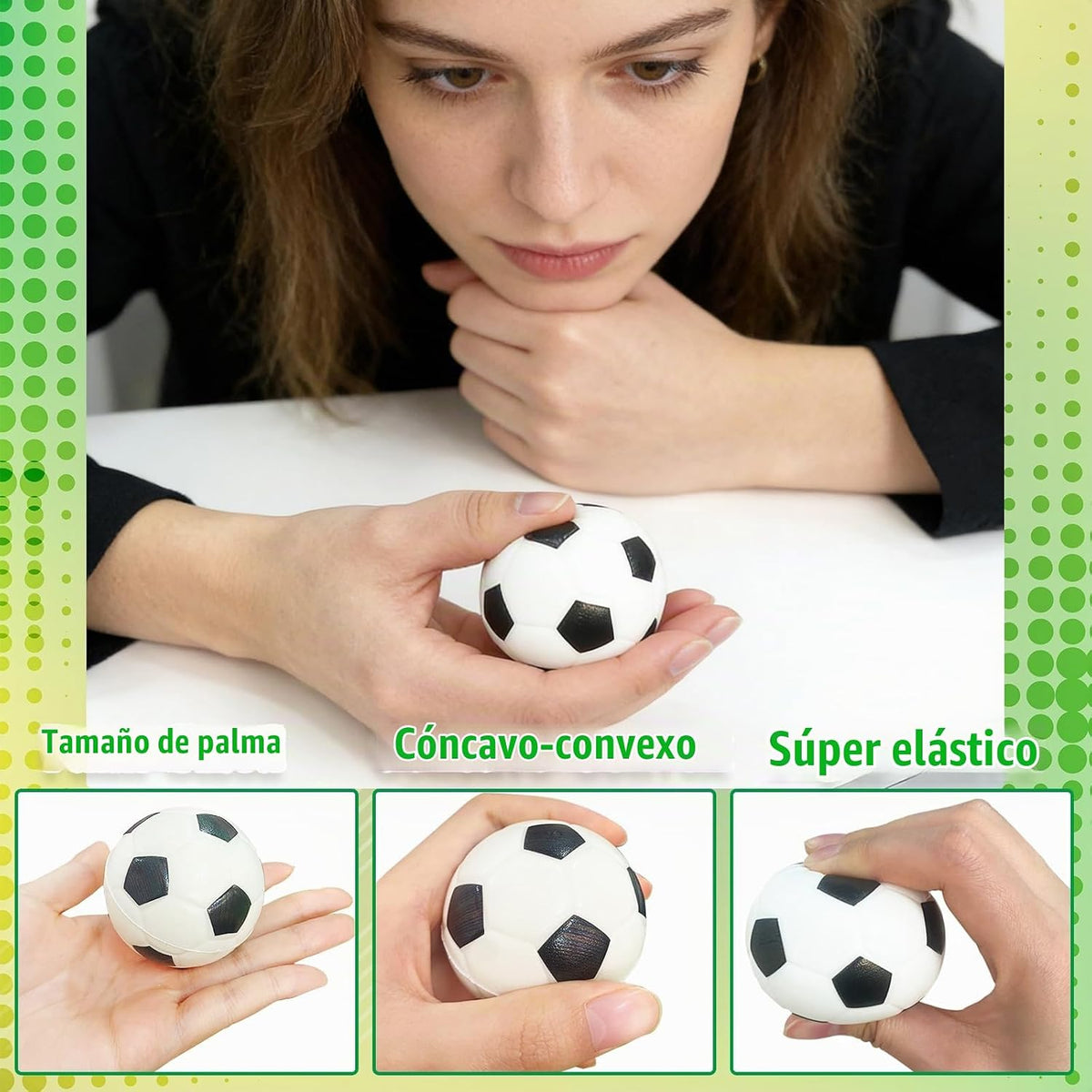 Paquete de 30 pelotas de fútbol de 2.5 pulgadas, pelotas de fútbol...
