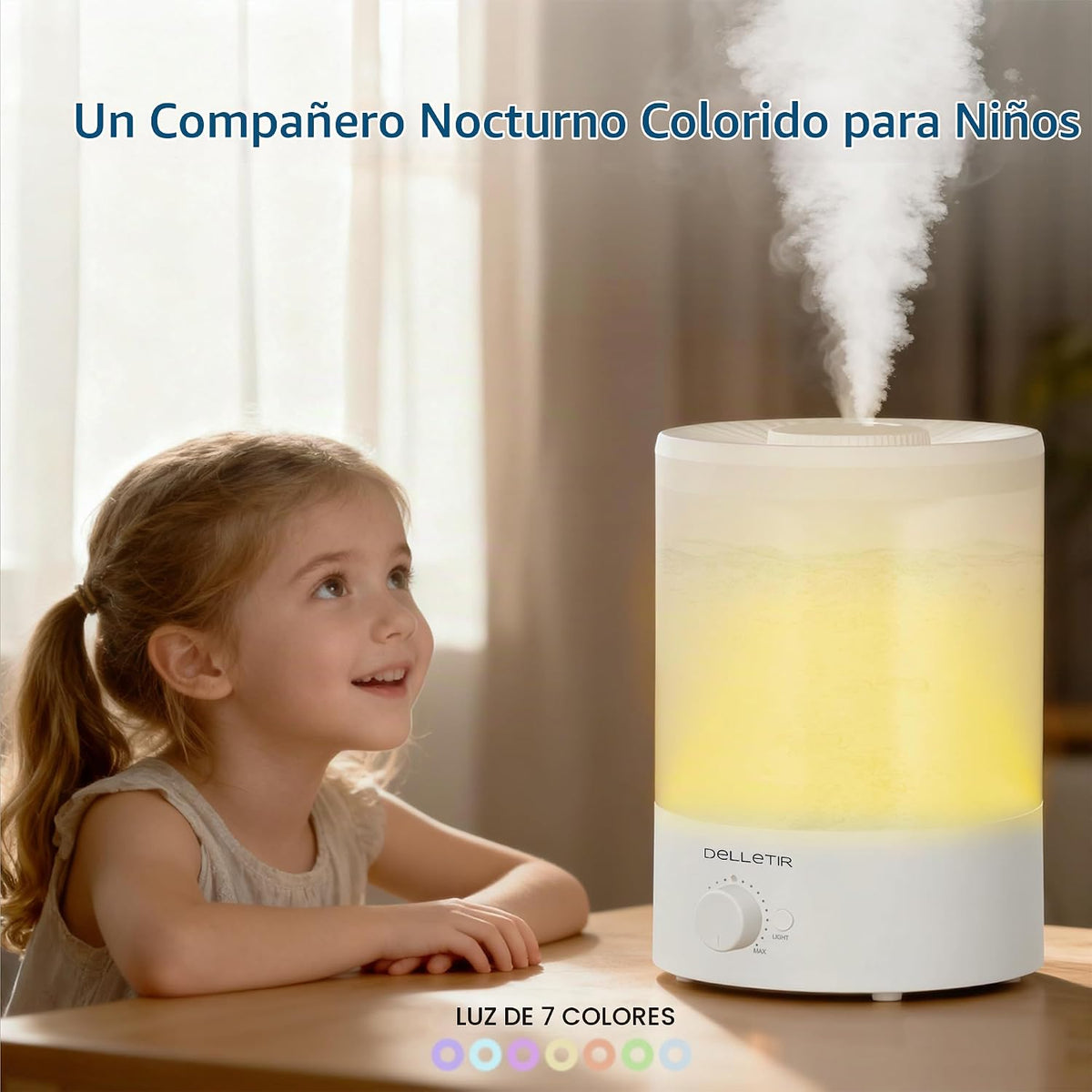 Delletir - Humidificadores de niebla fría para bebés, dormitorio, g...