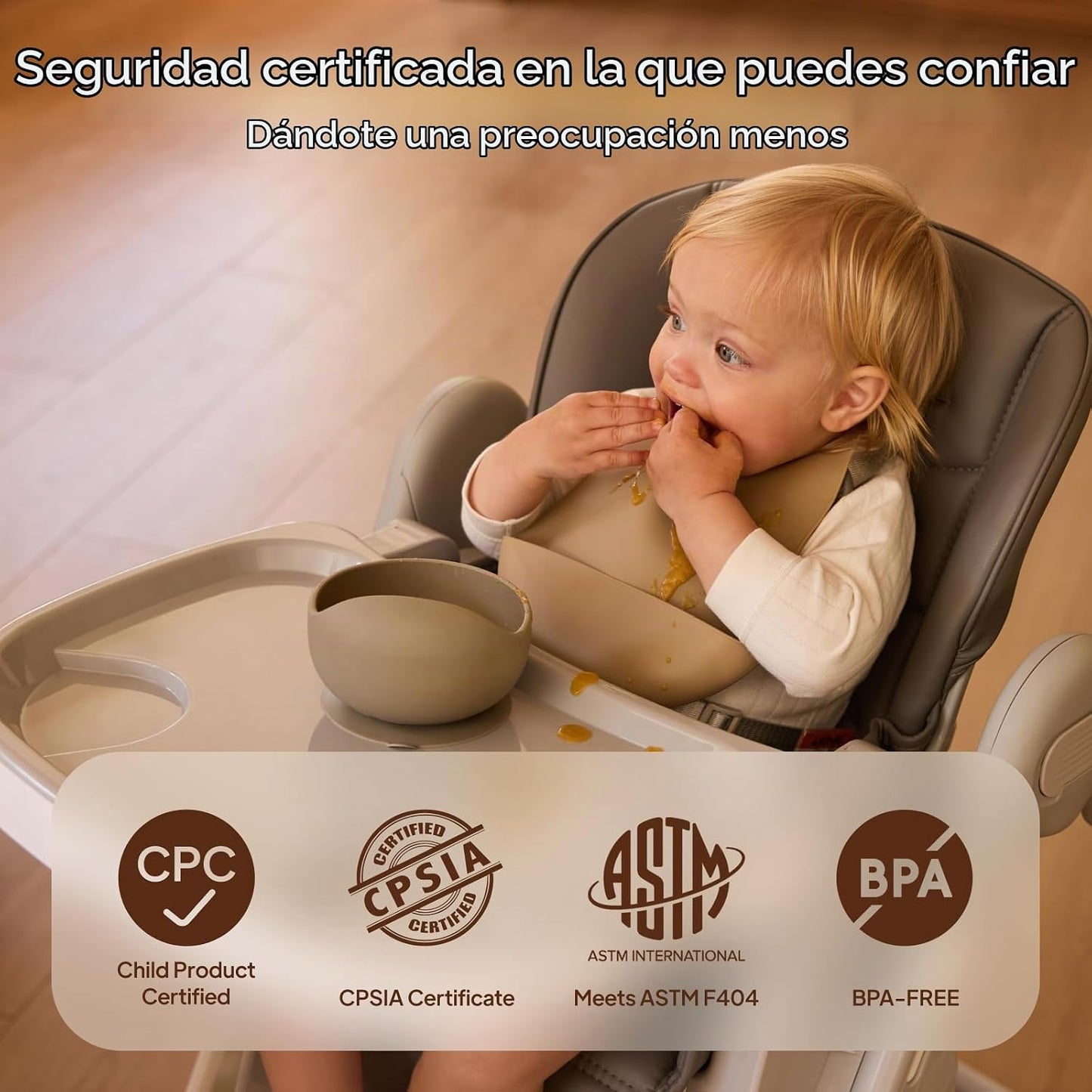 Tinyiota Sillas altas 4 en 1 para bebés y niños pequeños con ruedas...