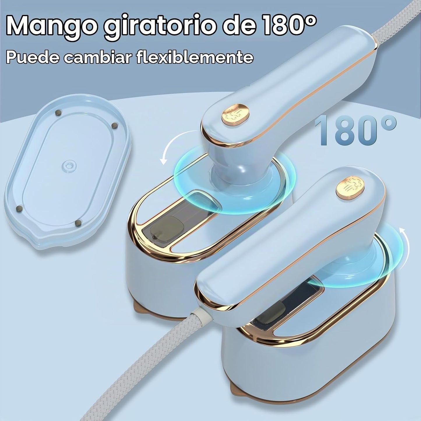 Plancha de Vapor de Viaje para Ropa Mini - Máquina de Planchar Port...