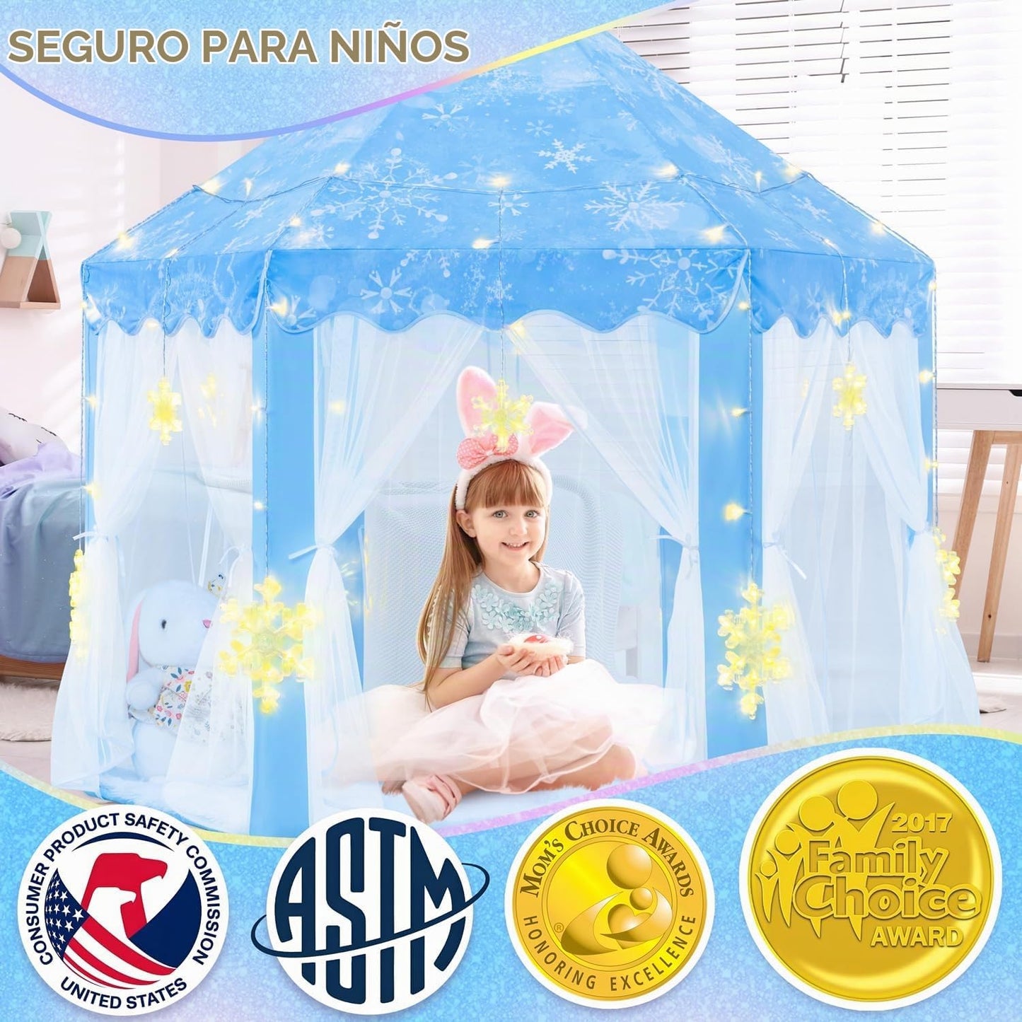 EVOIONOS Tienda de Princesa Frozen para Niñas, Tienda de Juego con...