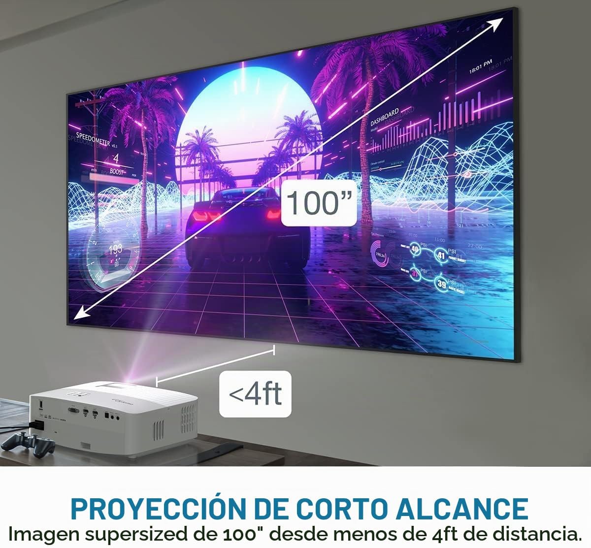 Optoma UHD35STx Proyector de corto alcance 4K UHD verdadero para ju...