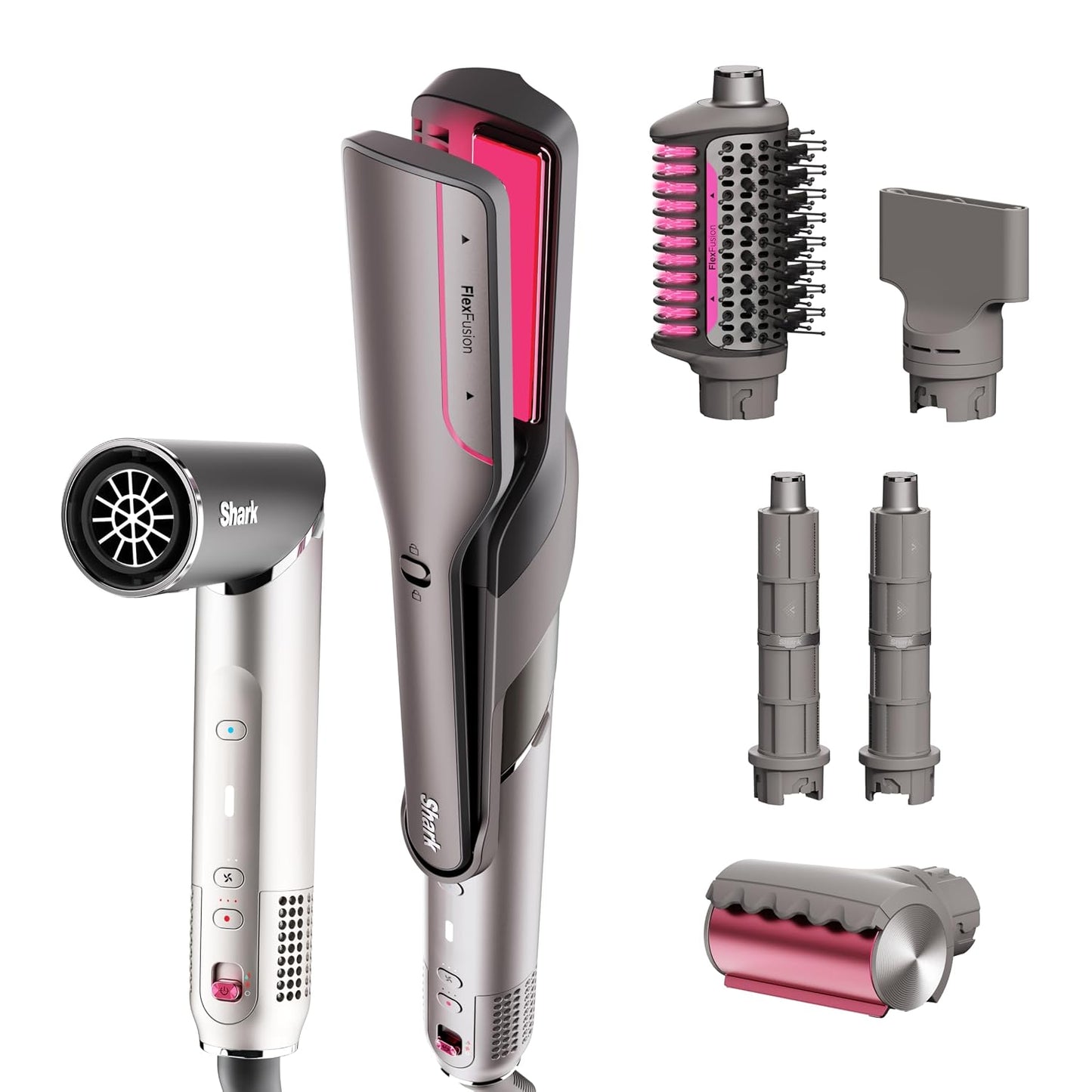 Secador de pelo y alisador de cabello Shark FlexFusion con potente...