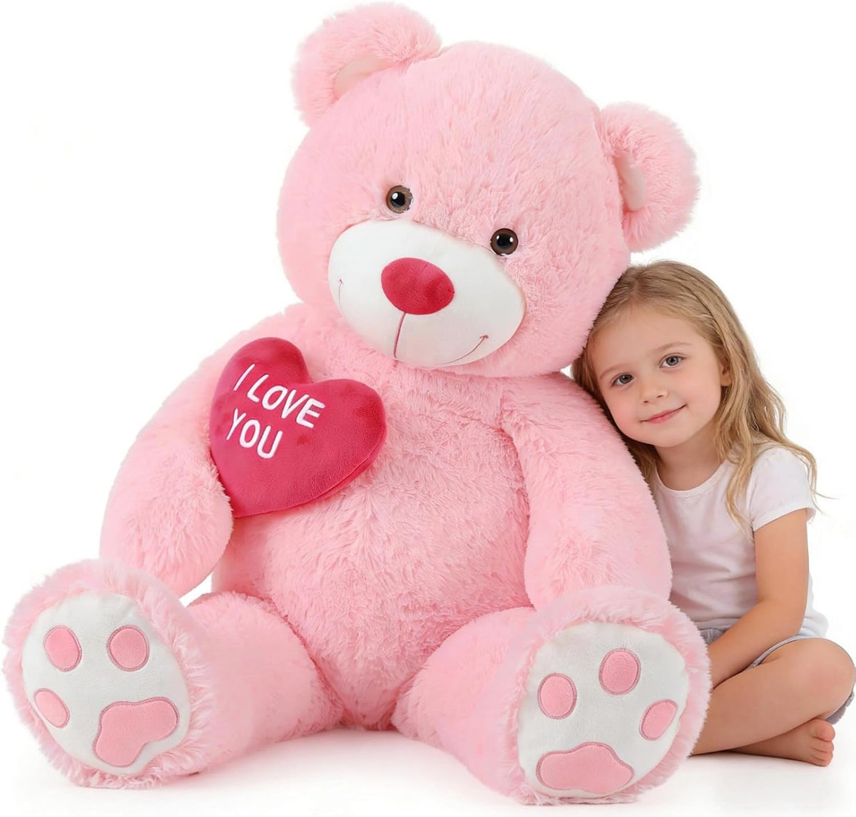 BENINY Osos de Peluche Gigantes de Corazón Rojo, Oso de Peluche Gra...