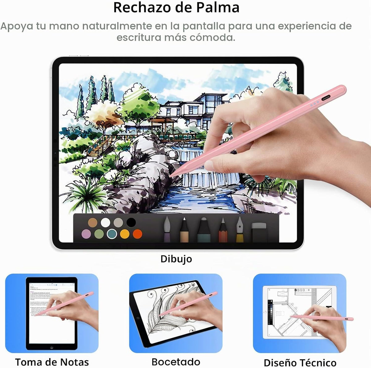 Cisteen Lápiz óptico para iPad 2026-2018 con carga más rápida, lápi...