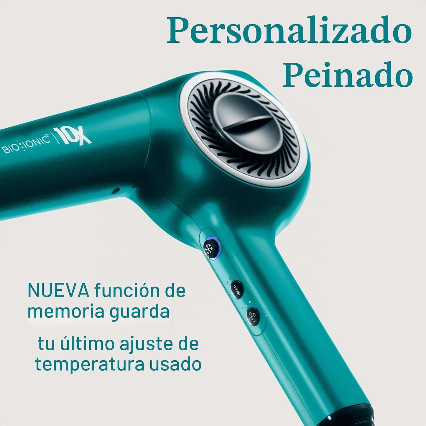 Bio Ionic Secador de pelo de velocidad ultraligera 10X, secador de...