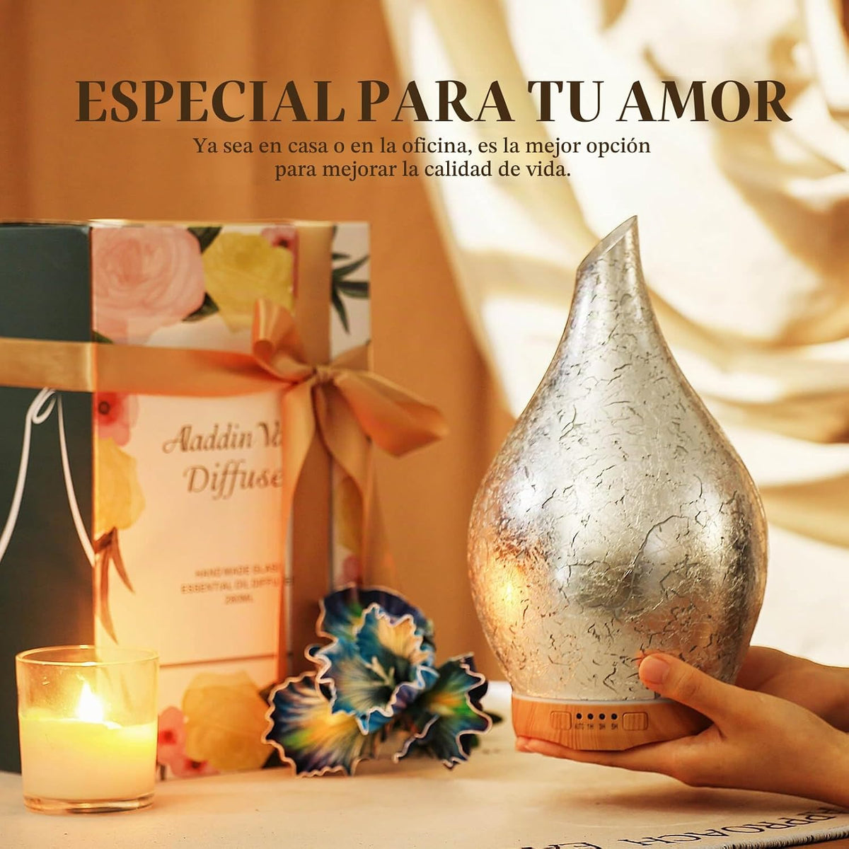 Porseme Difusor de Aceite Esencial de 280ml, Difusor de Aromaterapi...