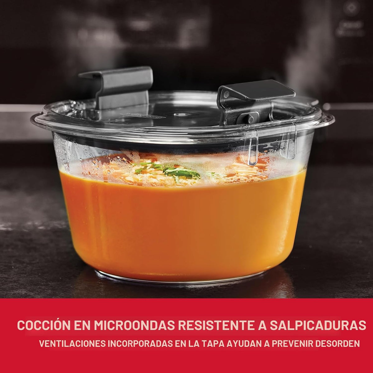 Rubbermaid Brilliance® - Recipientes redondos a prueba de fugas, ju...