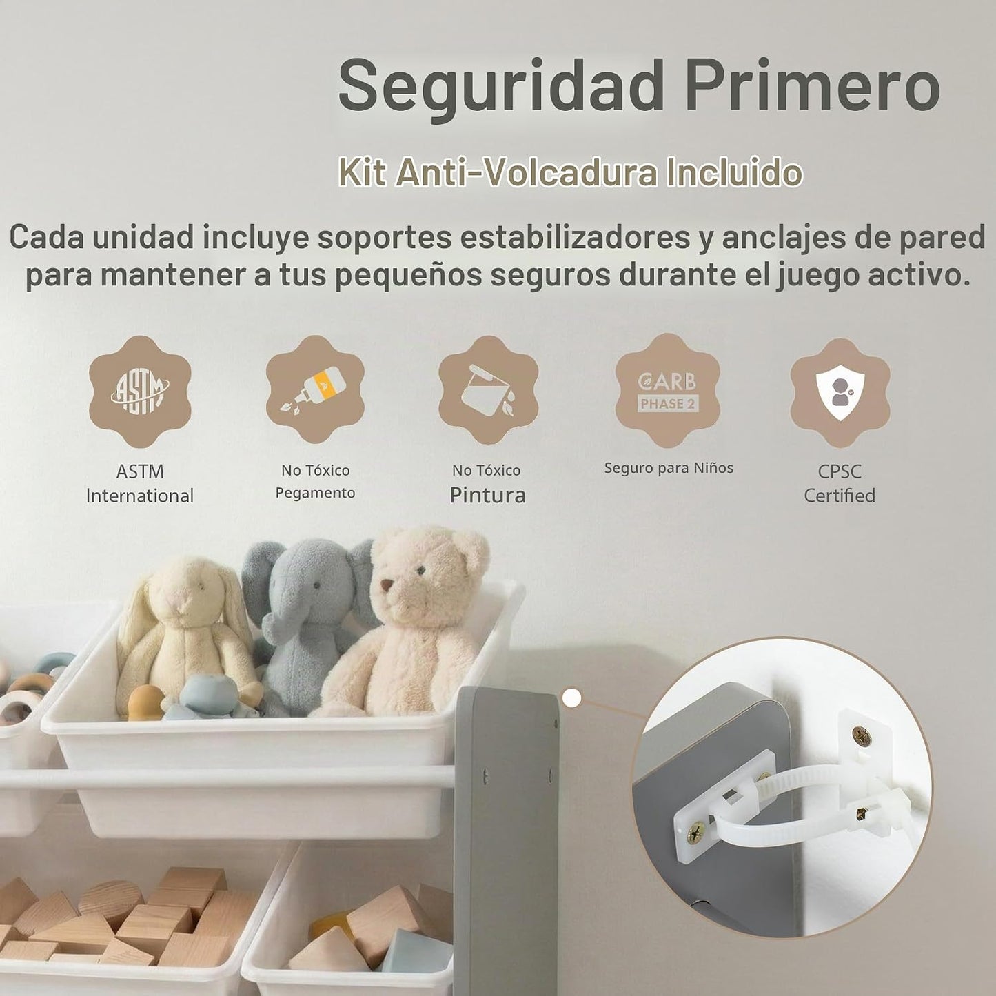 Humble Crew Organizador de juguetes para niños con 20 contenedores,...