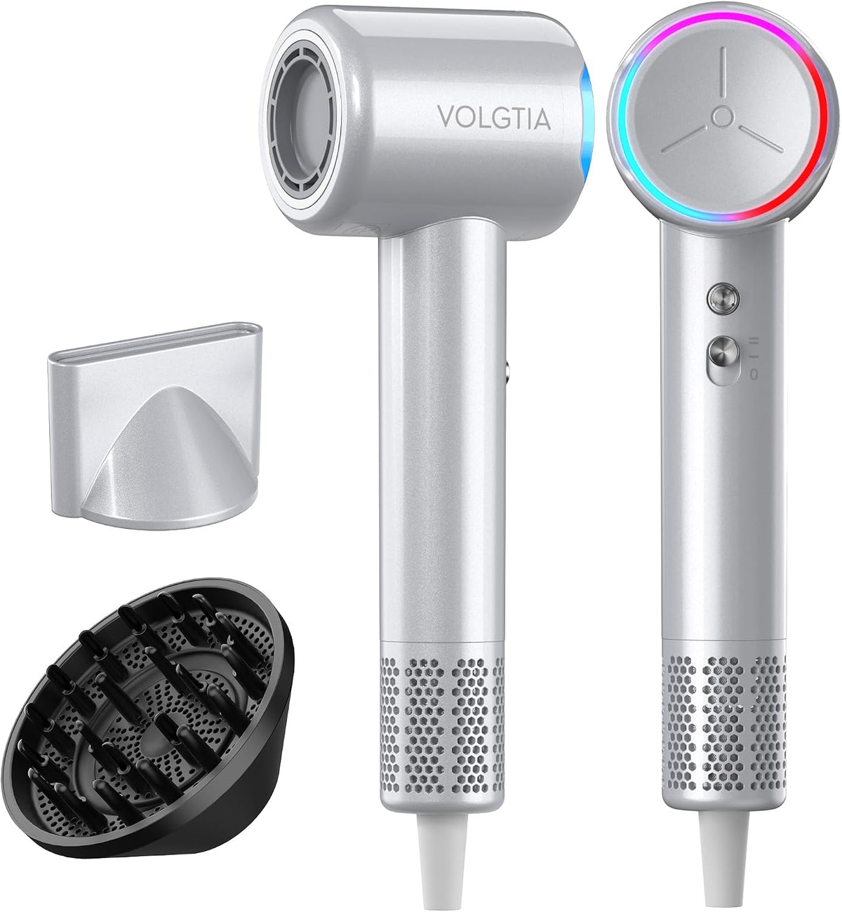 VOLGTIA Secador de pelo de alta velocidad con difusor y concentrado...