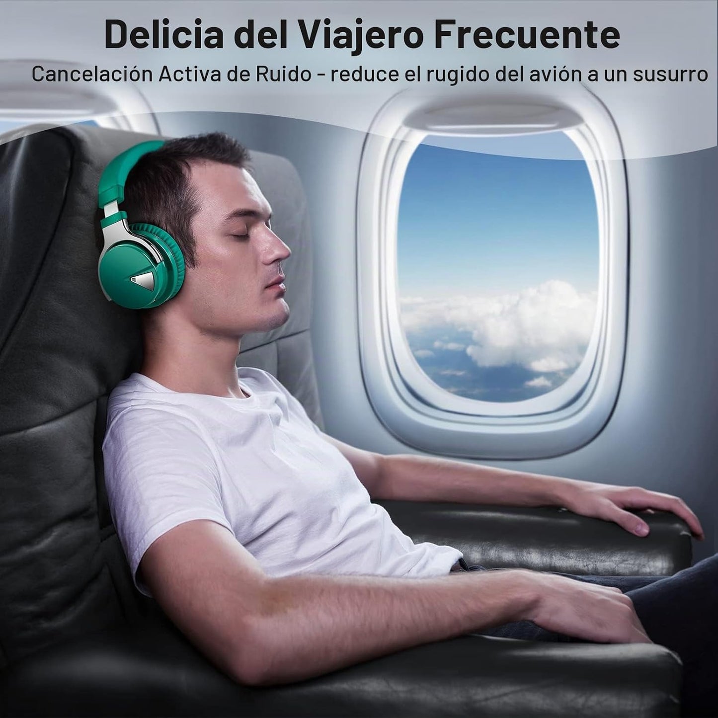 Silensys E7 Auriculares con cancelación activa de ruido Bluetooth c...