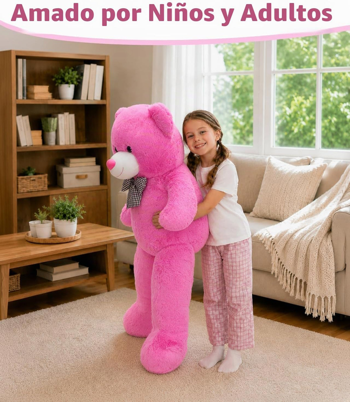 MaoGoLan Oso de peluche gigante de 4 pies, adorable y tierno animal...