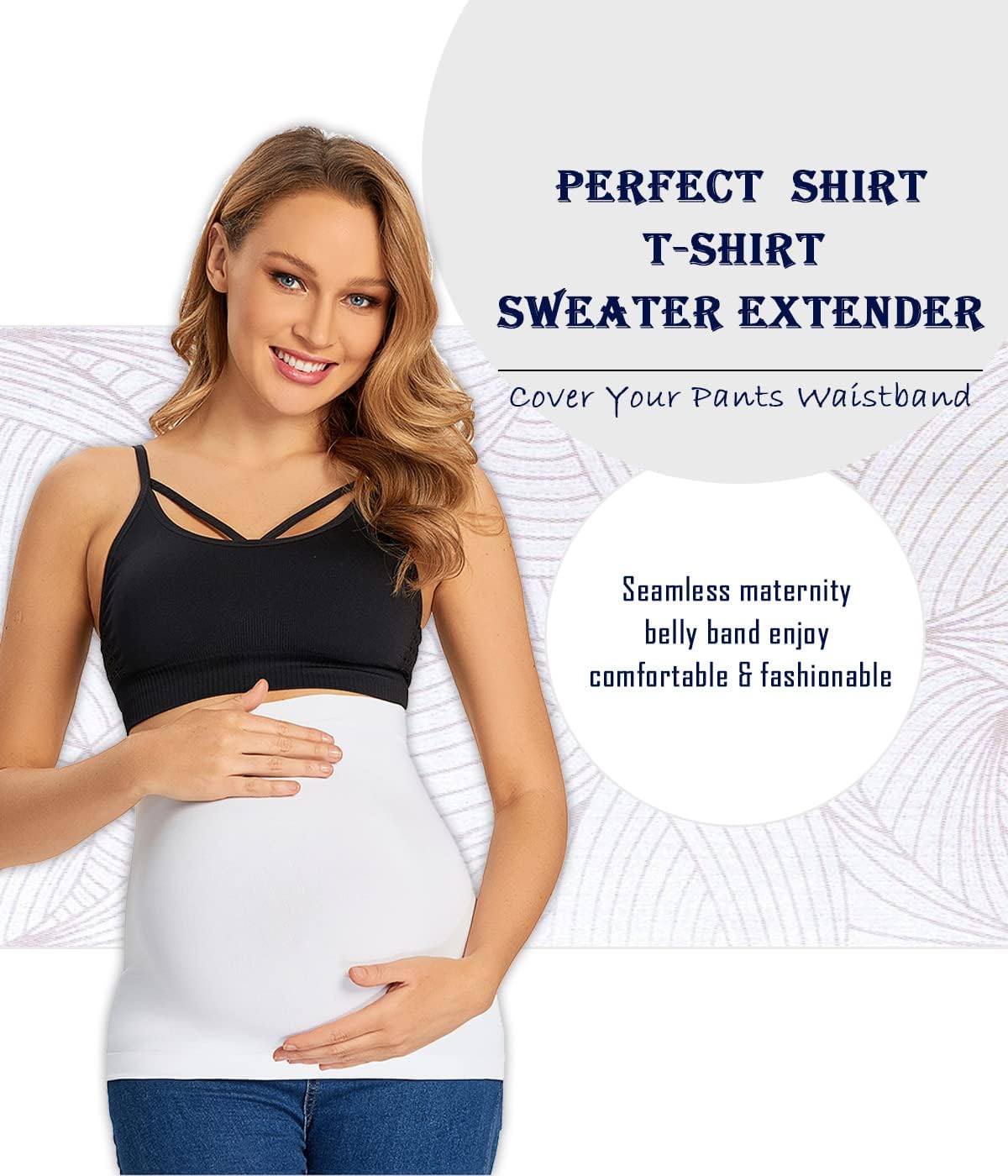KUNINDOME - Combinación de extensores de camisas para maternidad y...