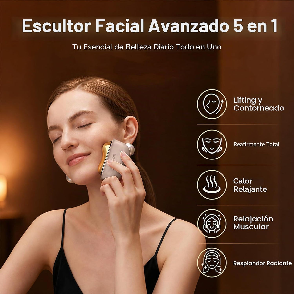 ZDEER GS5 - Kit eléctrico de Gua Sha con calefacción, herramienta m...