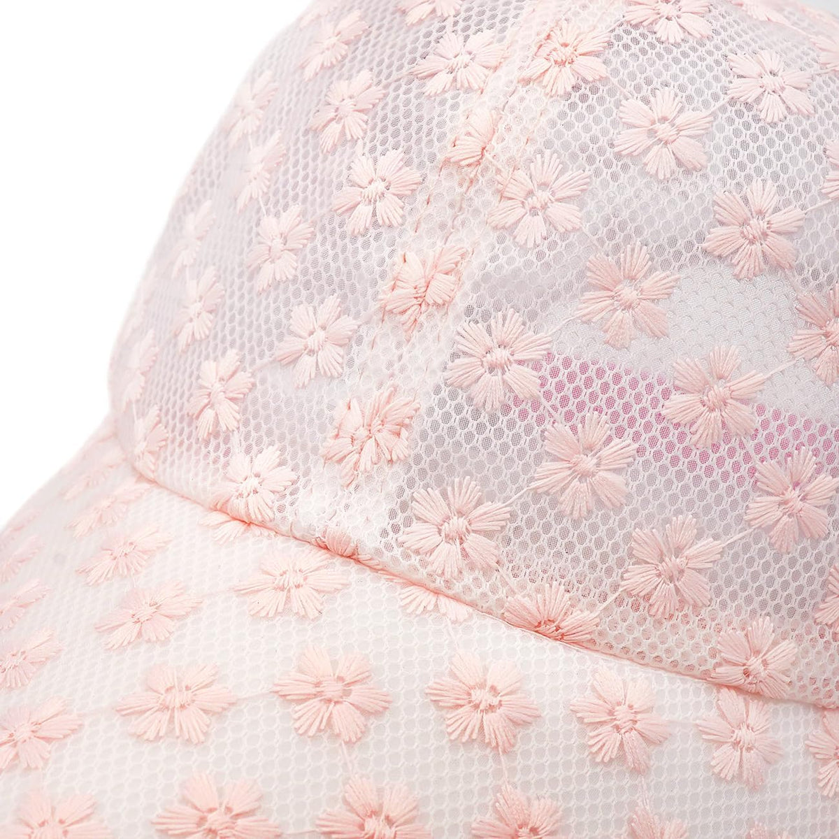 Tidefire Gorras de béisbol de flores pequeñas de encaje para mujer,...