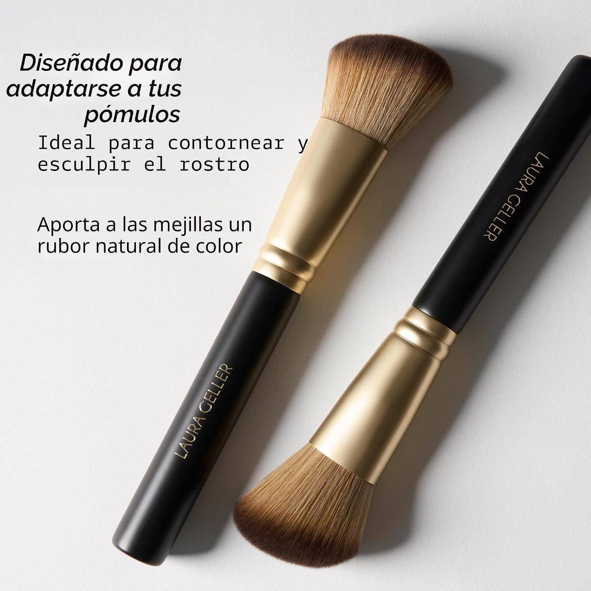 LAURA GELLER - Juego de brochas de maquillaje, sin crueldad animal,...