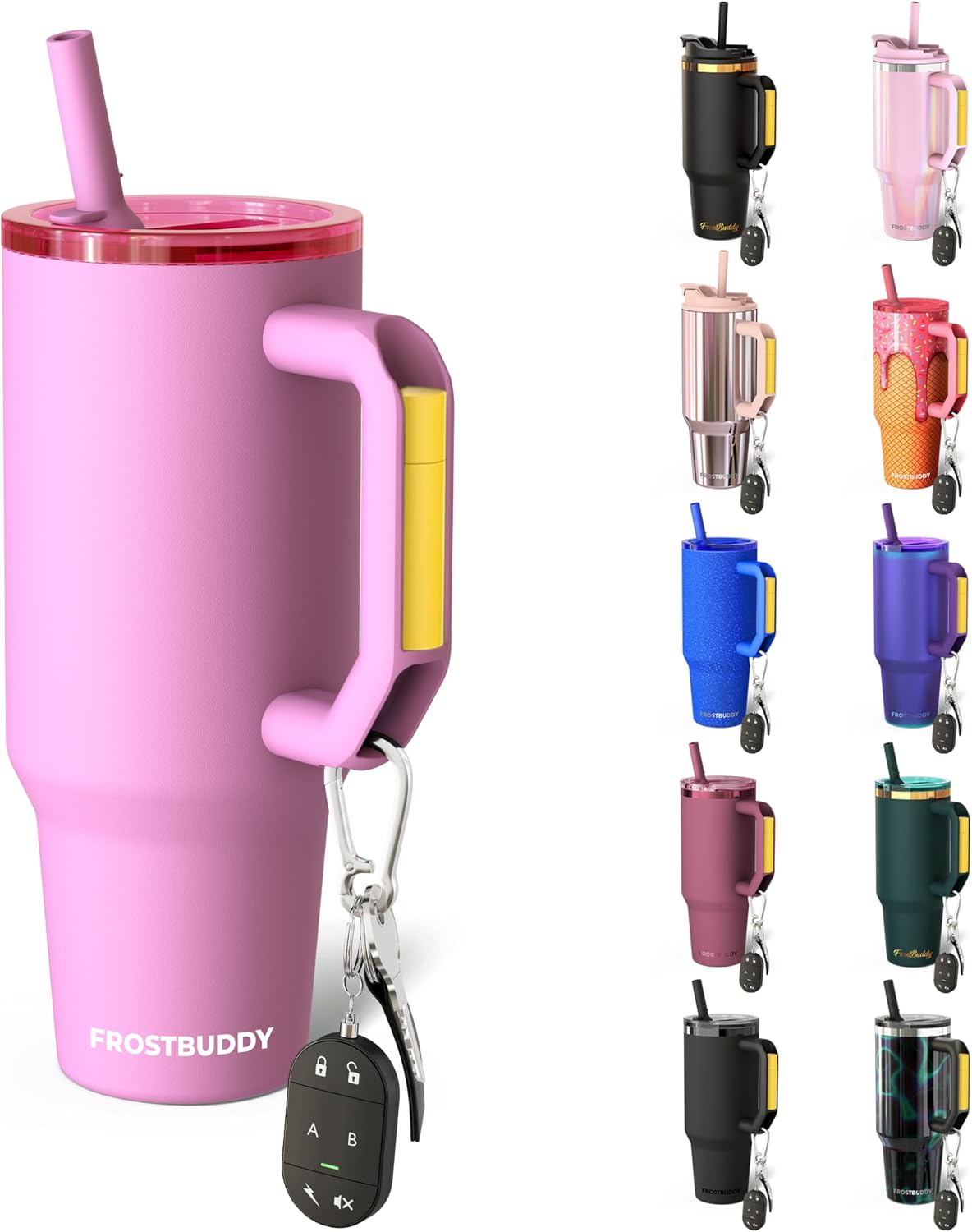 Frost Buddy Thicc Buddy - Vaso de acero inoxidable de 40 onzas con...