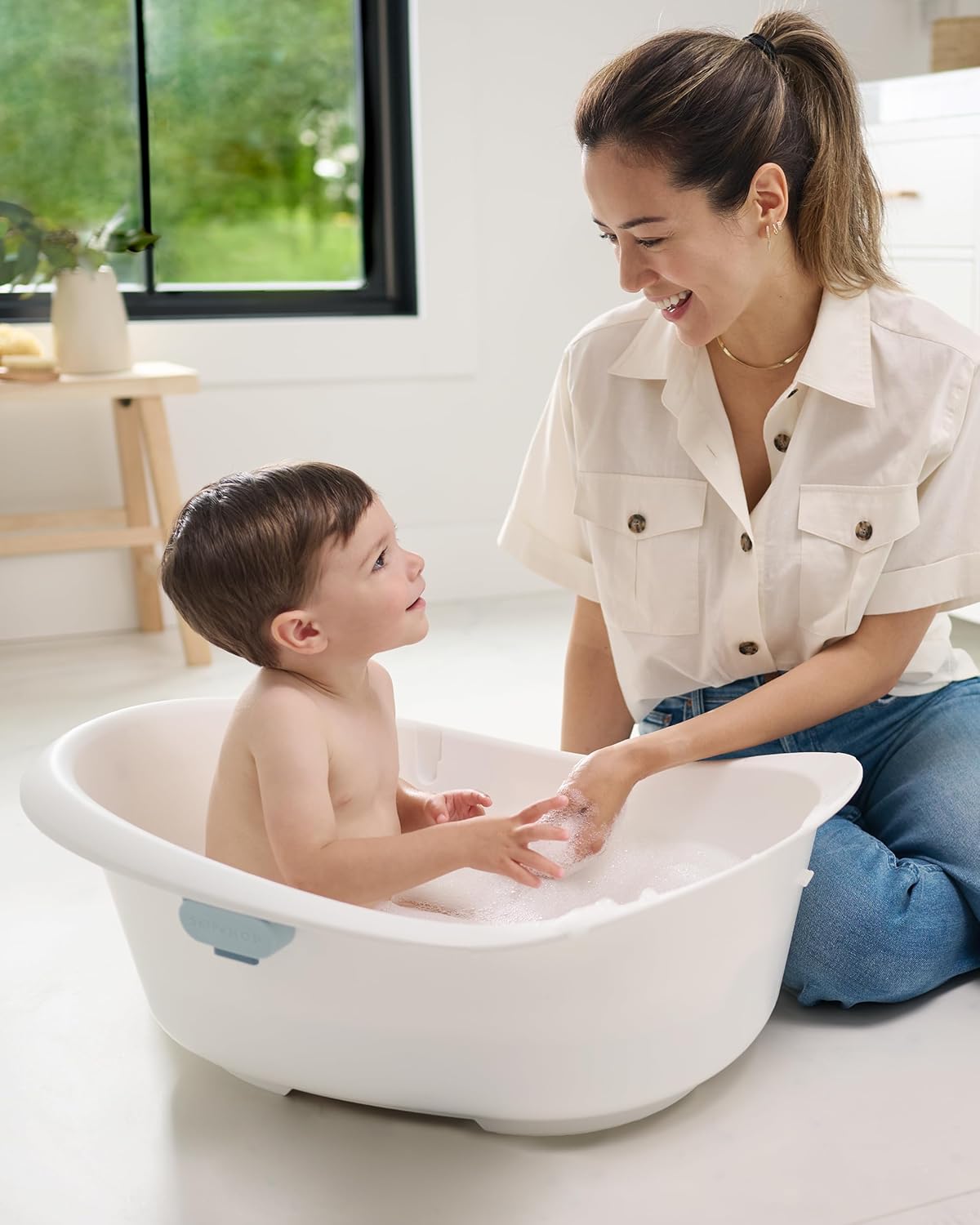 Bañera para bebés Skip Hop 4-en-1 Crece con el bebé Bañera de bebé...