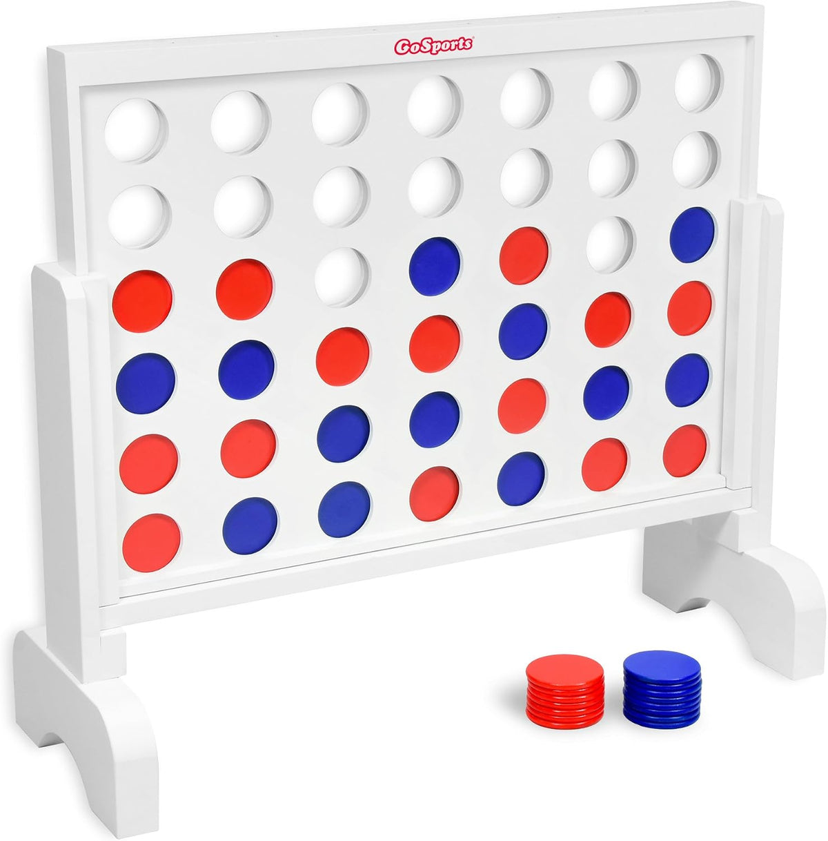 GoSports Juego 4 en fila gigante con funda transportadora \u2013 2...
