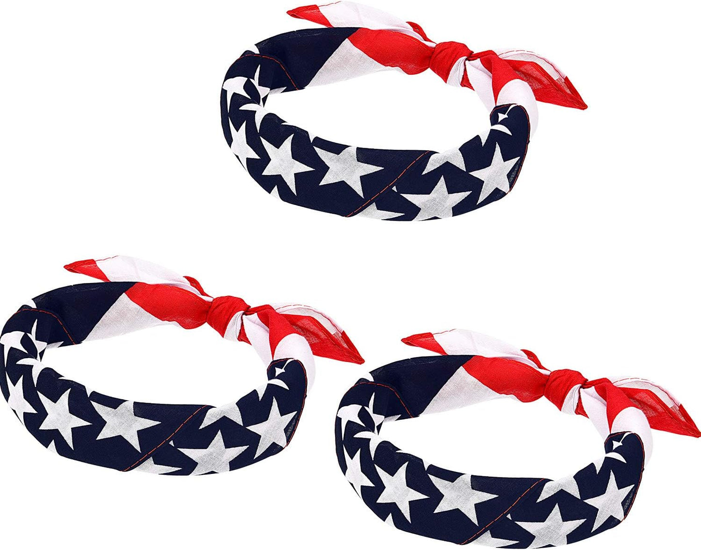 Maxdot Bandanas de bandera estadounidense, bandera, bandera, pañuel...