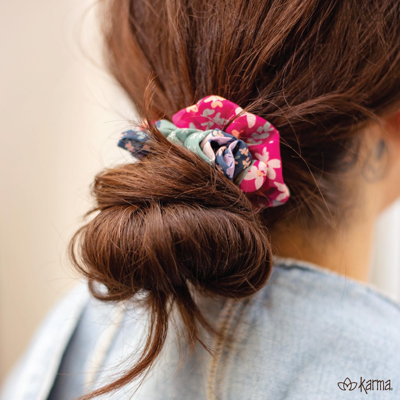Karma, Juego de 100 coleteros delgados para el cabello para mujeres...