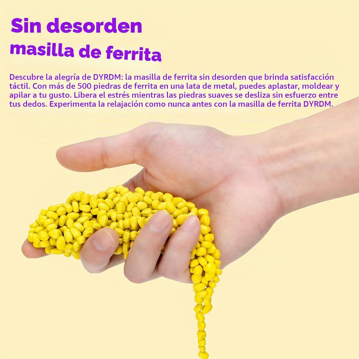 DYRDM Masilla de ferrita 500+ amarillo, accesorio de escritorio par...