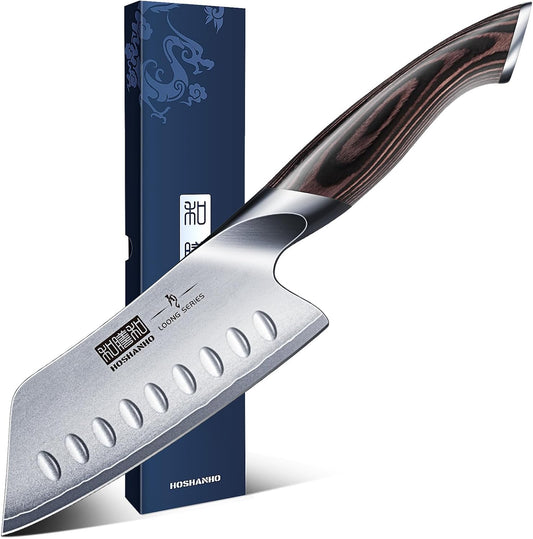 HOSHANHO Cuchillo de chef japonés de 5 pulgadas, cuchillo de cocina...