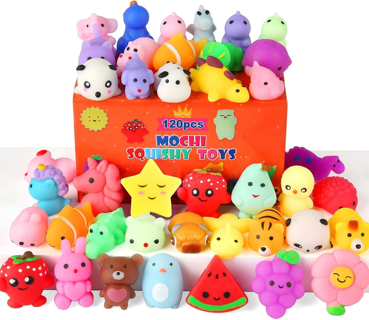 Paquete de 120 juguetes squishy, squishies kawaii, recuerdos de fie...