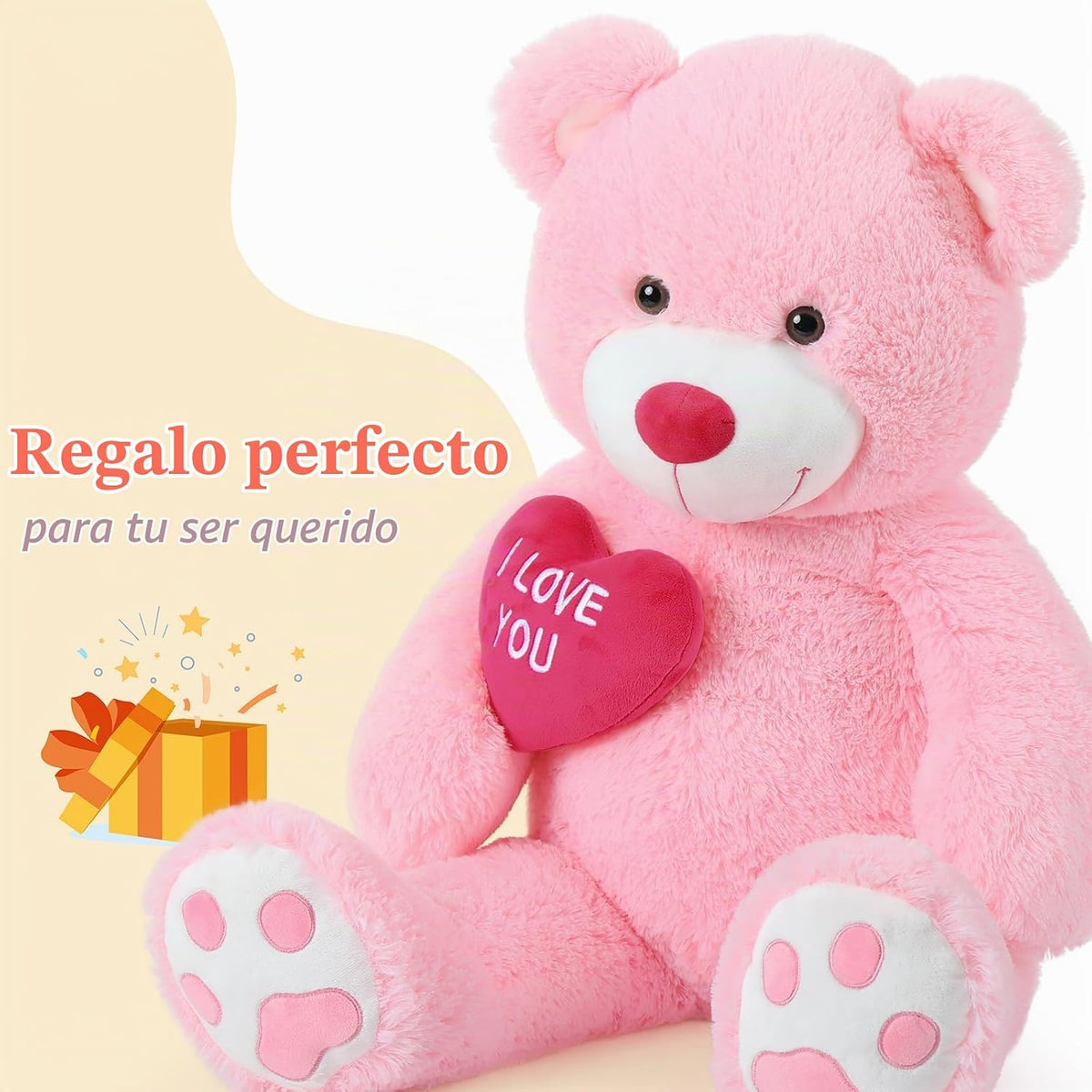 BENINY Osos de Peluche Gigantes de Corazón Rojo, Oso de Peluche Gra...