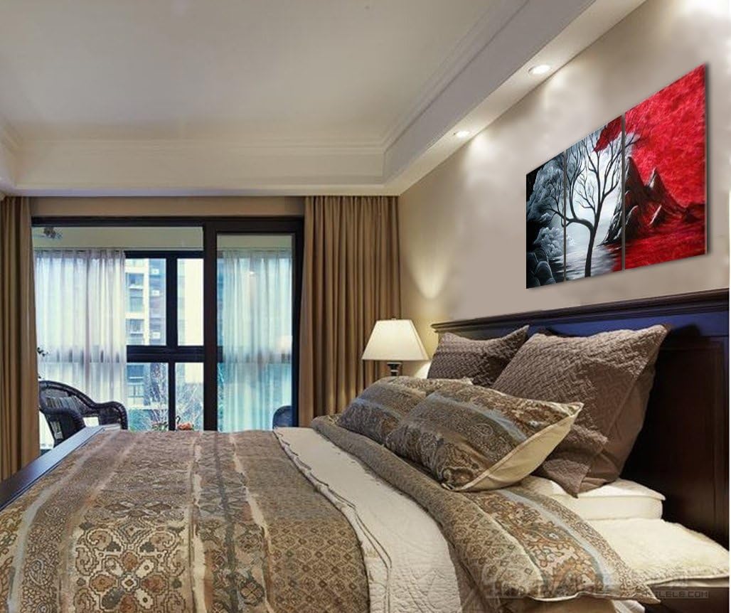 Wieco Art Lienzo decorativo para pared, cuadros abstractos para dec...