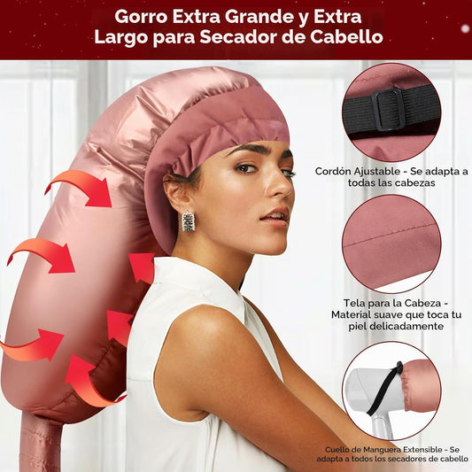 TEPENAR Accesorio para secador de pelo con capucha: Gorra de secado...