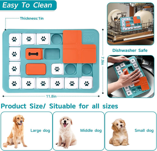 FOXMM Juguetes de Rompecabezas para Perros - Juguetes Interactivos...