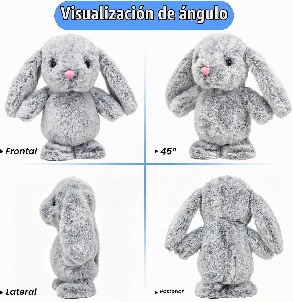 Hopearl Conejito que habla y canta, repite lo que dices, conejo que...