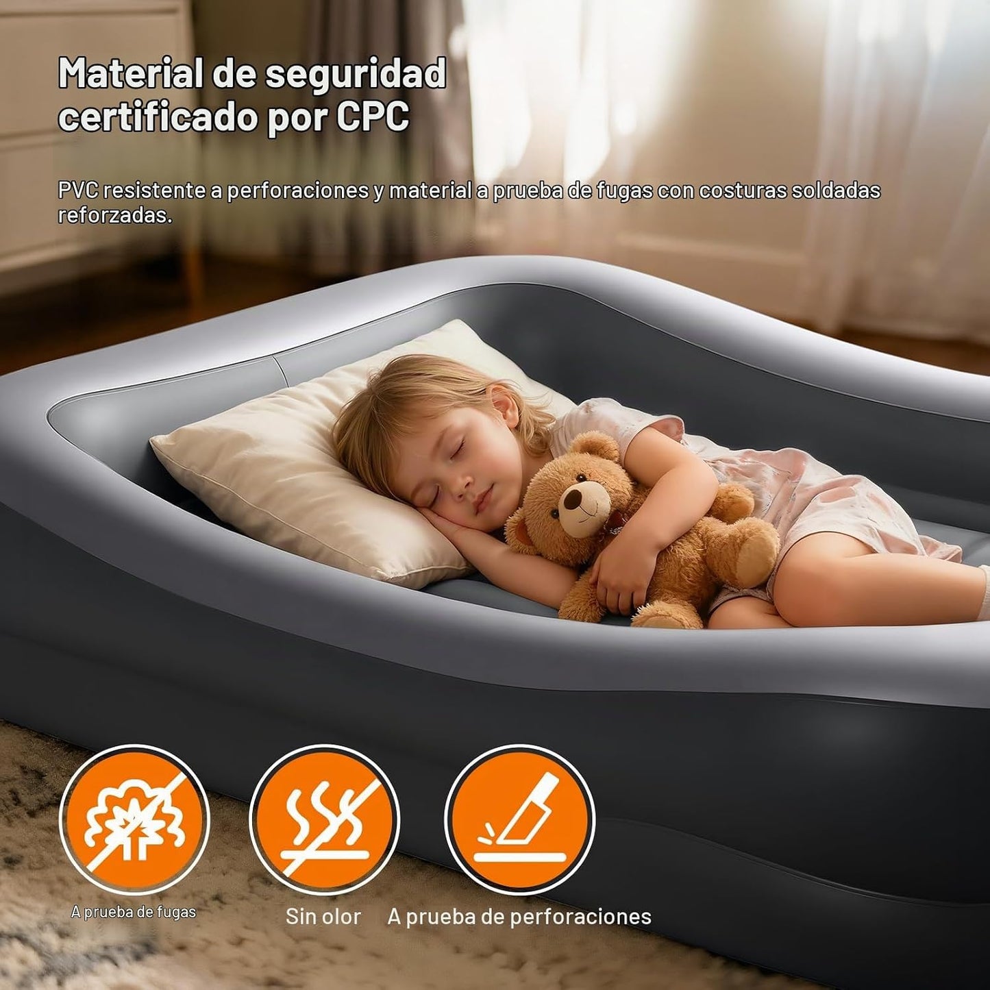 OGERY Cama inflable de viaje para niños pequeños con tienda de camp...