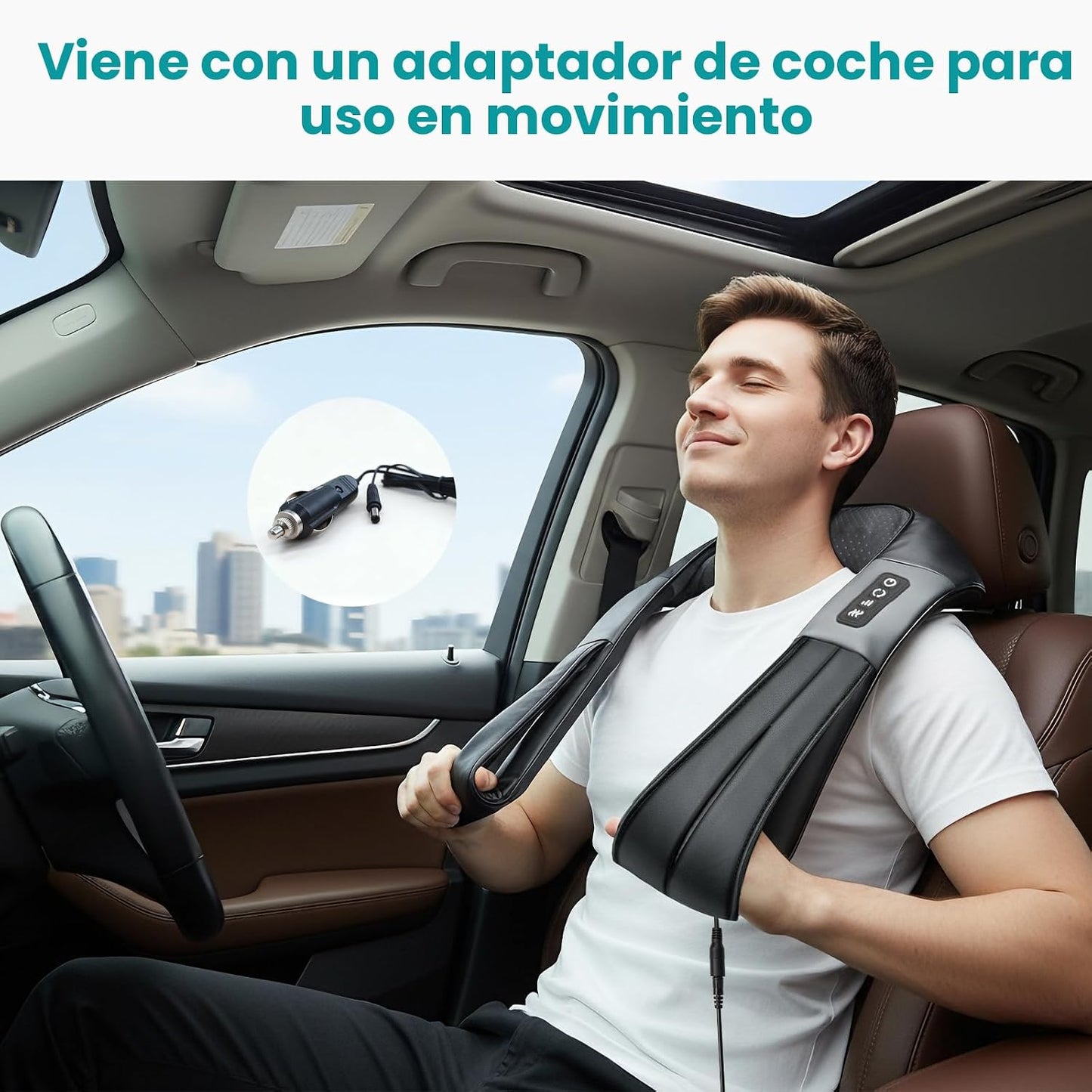 Nekteck Masajeador de Cuello para Alivio del Dolor de Tejido Profun...