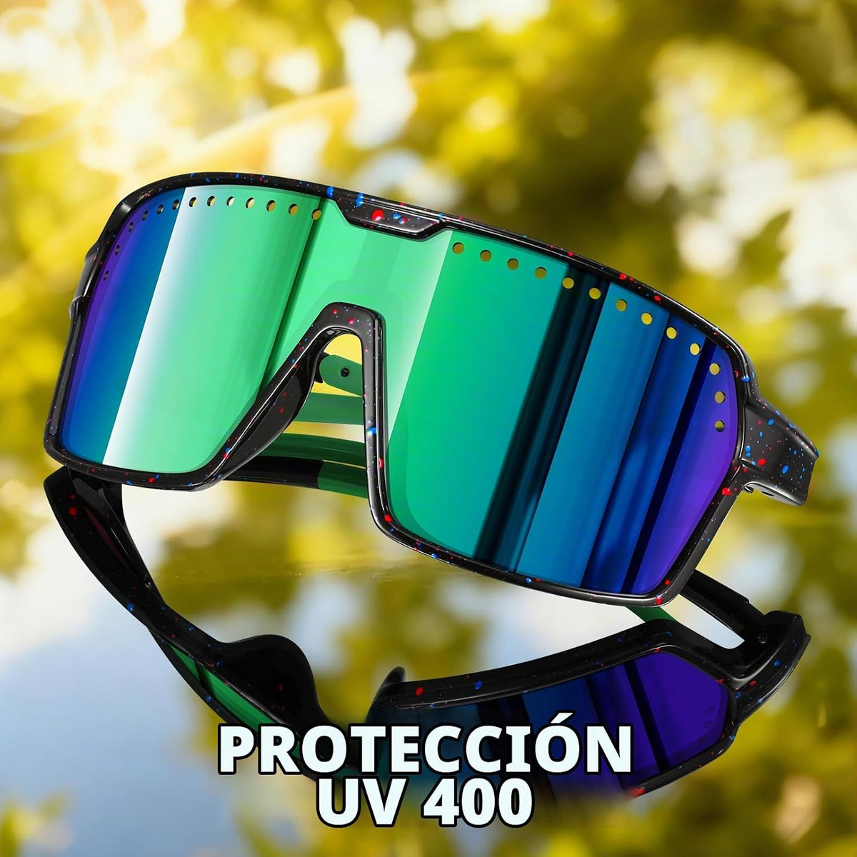 KUGUAOK Gafas de sol polarizadas deportivas para hombre y mujer, ga...