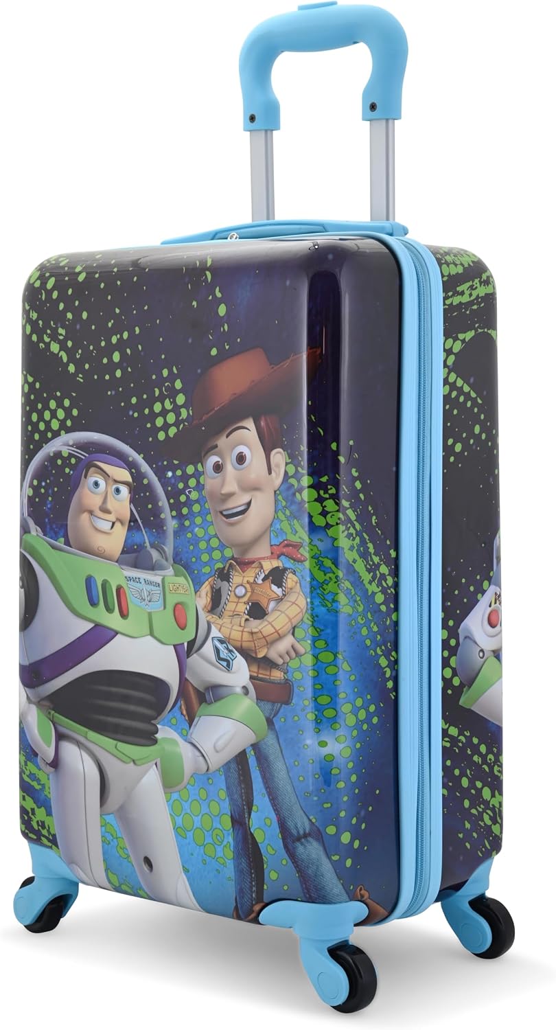 Disney Toy Story - Maleta rígida de 20 pulgadas, Woody Buzz linda y...