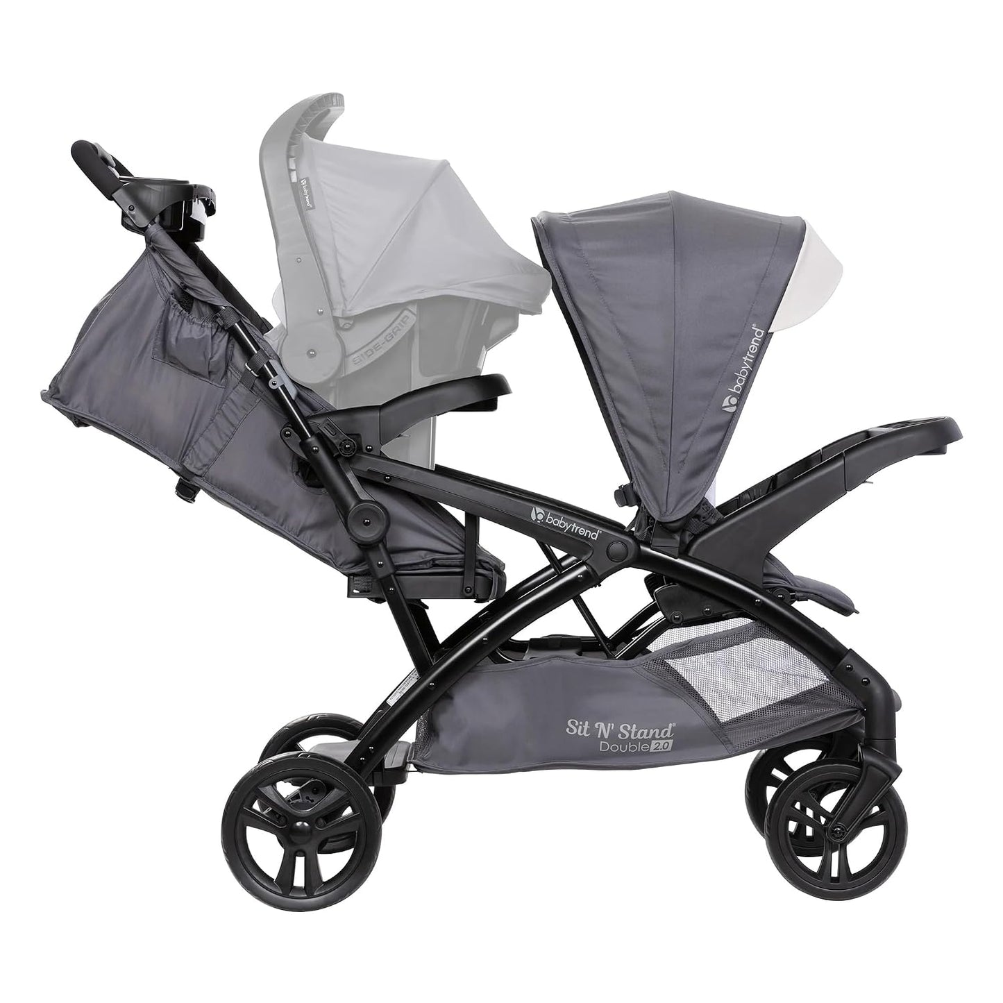 Baby Trend Sit N' Stand Cochecito doble tándem con 2 asientos d...