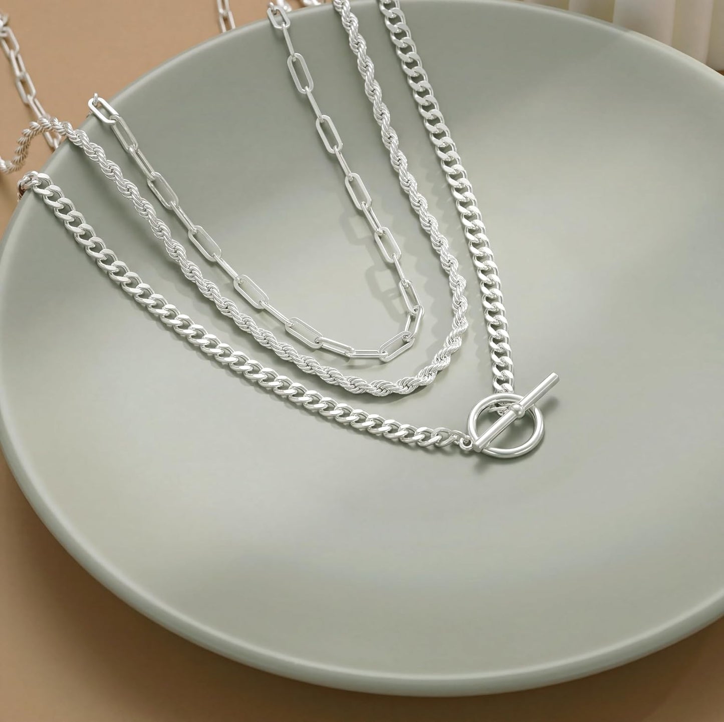 Carffordo - Collares chapados en oro para mujer, delicados collares...