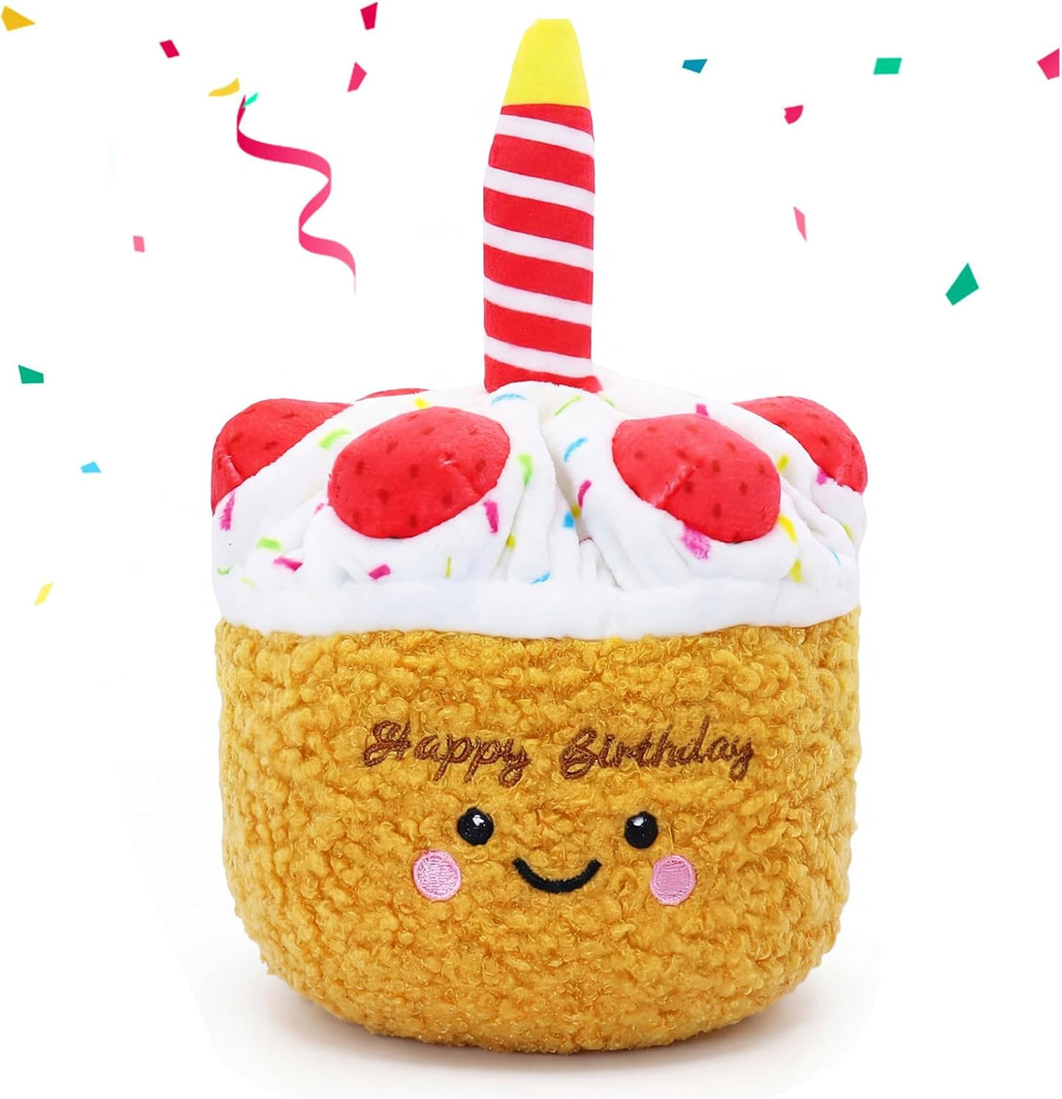 DODODOLA Juguetes de peluche duraderos para perros con papel arruga...
