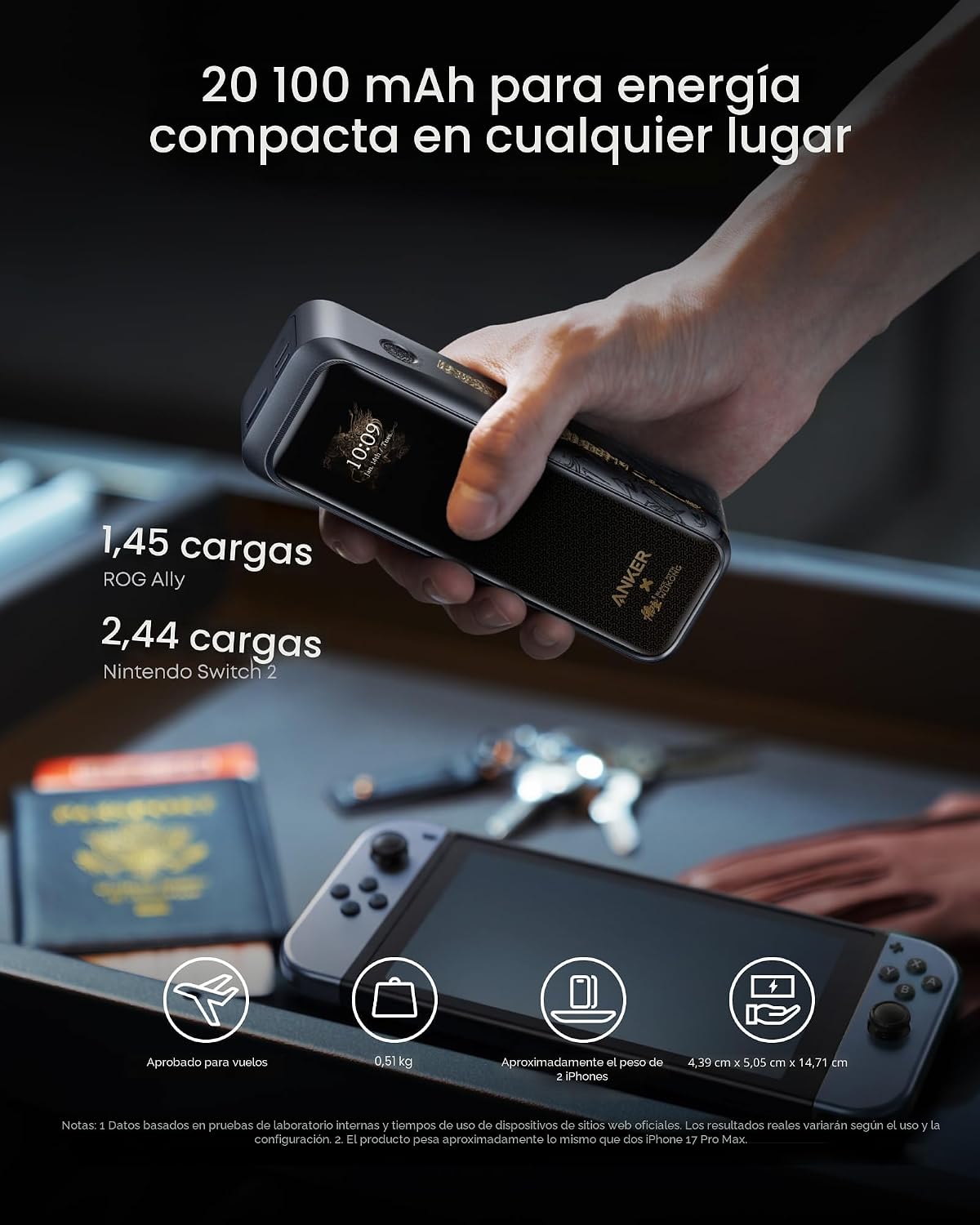 Anker Prime Power Bank Black Myth: Wukong Edition, cargador portáti...