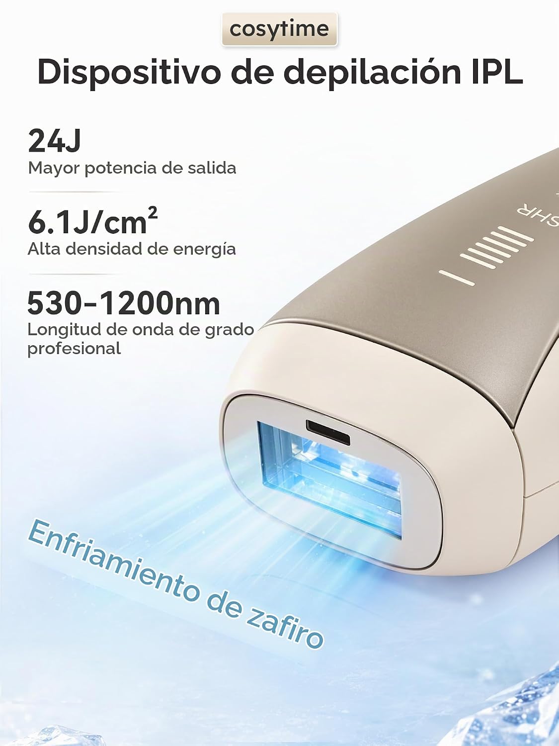 Cosytime Depilación láser IPL para mujeres y hombres, dispositivo d...