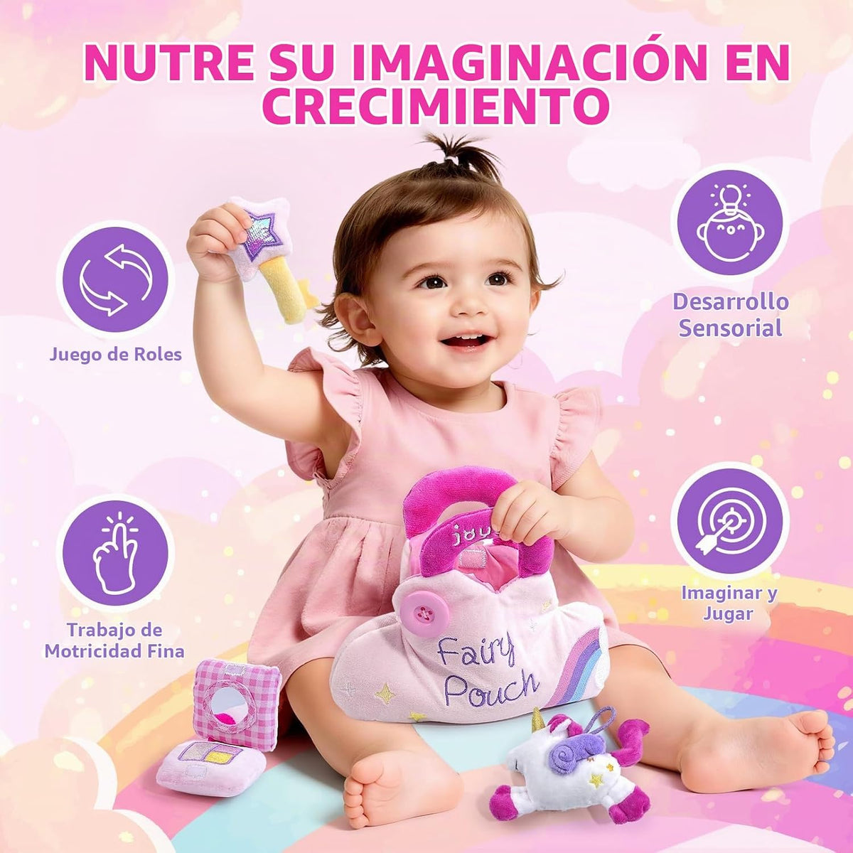 JoyCat Juguetes para Niñas Pequeñas de 1-3 Años, Mi Primer Bolso Ni...