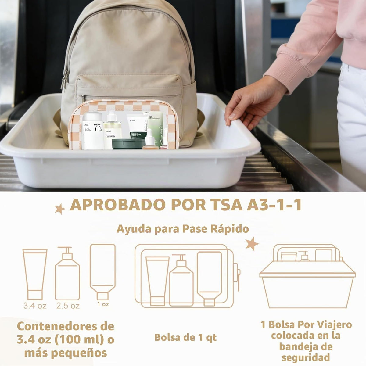 YOPCDJ Juego de 5 bolsas organizadoras para pañales, bolsa de aseo...