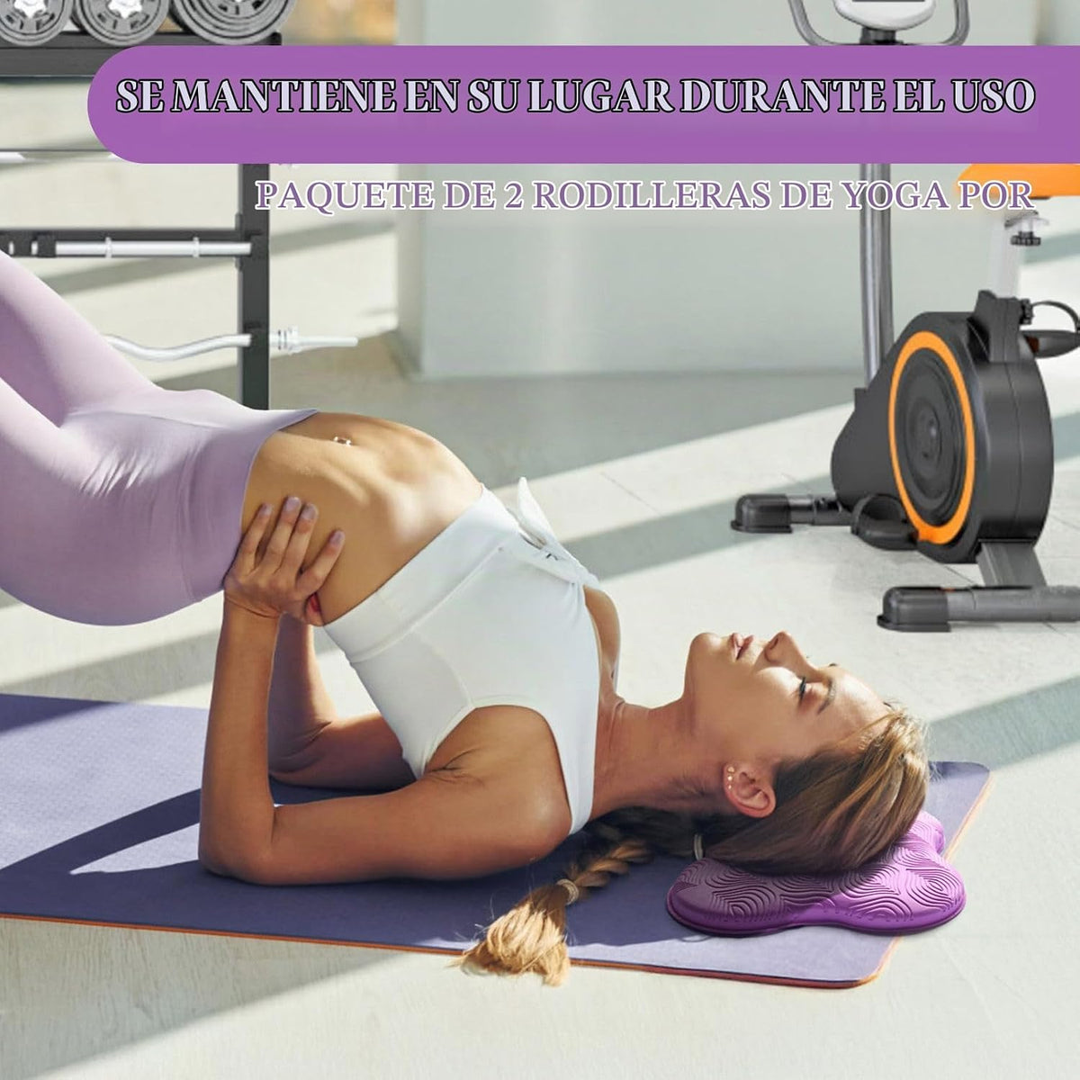 MBKHFLL Paquete de 2 Cojines de Yoga para Rodillas y Codos - Espuma...
