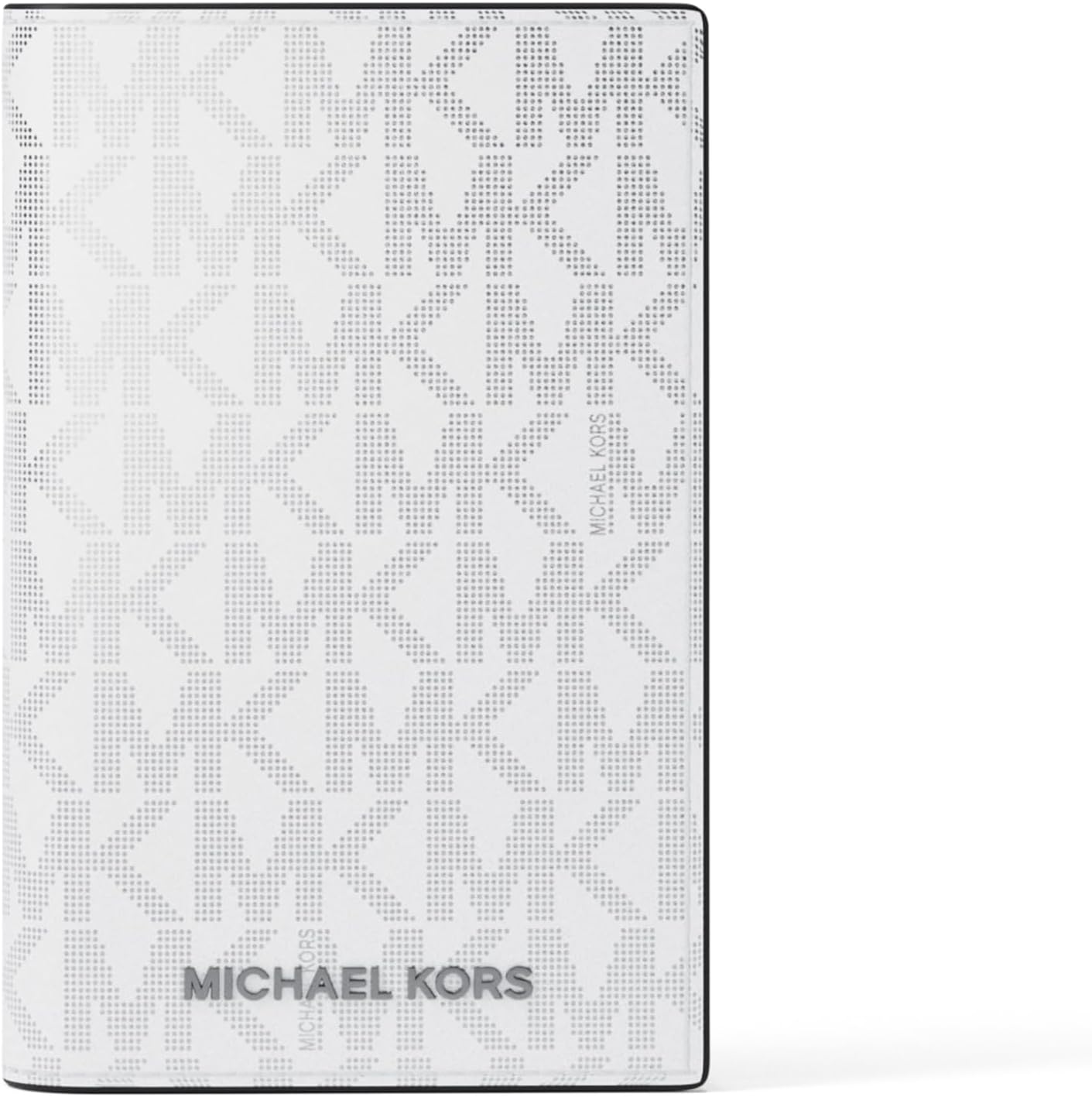 Michael Kors Hudson - Estuche plegable para tarjetas, lámina blanca