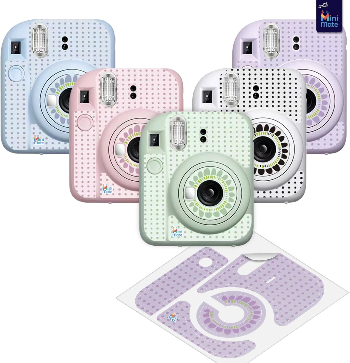 Cámara instantánea Fujifilm Instax Mini 12 color rosa florecido + e...