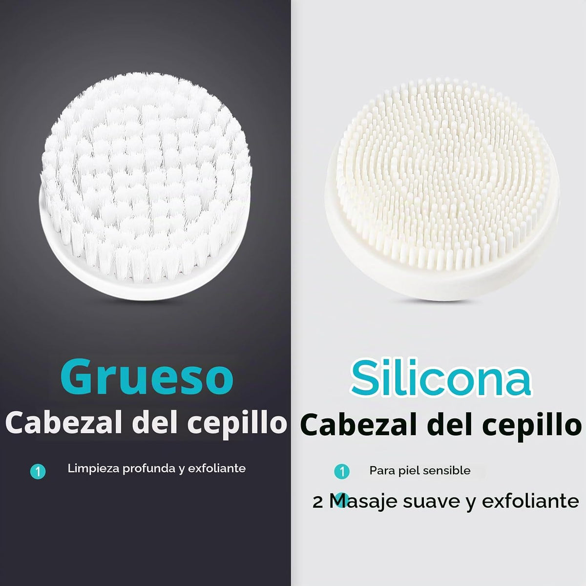 COSLUS Cepillo de Limpieza Facial: Cepillo de Limpieza Facial Ajust...