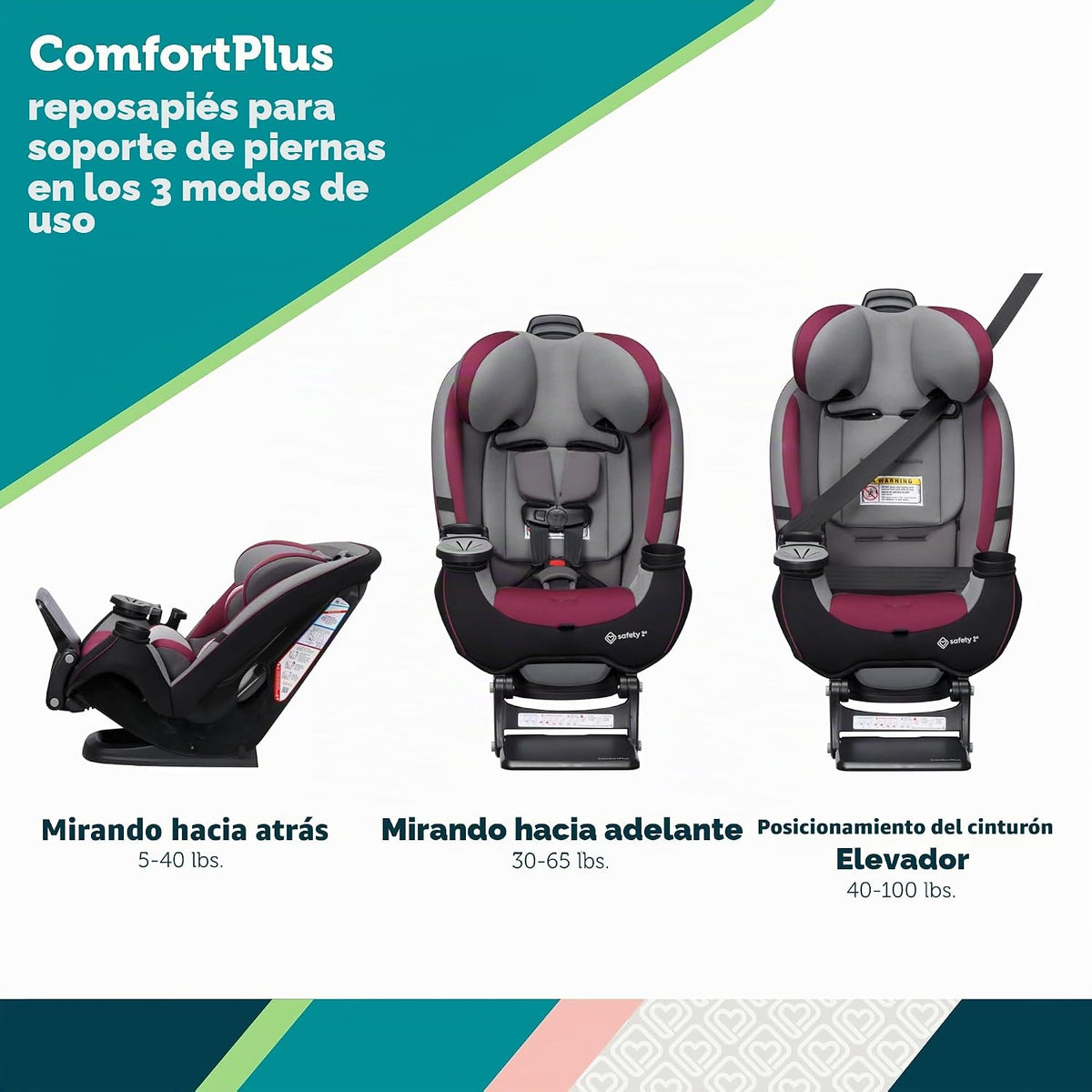 Safety 1st Grow and Go Extend 'n Ride LX - Asiento convertible...
