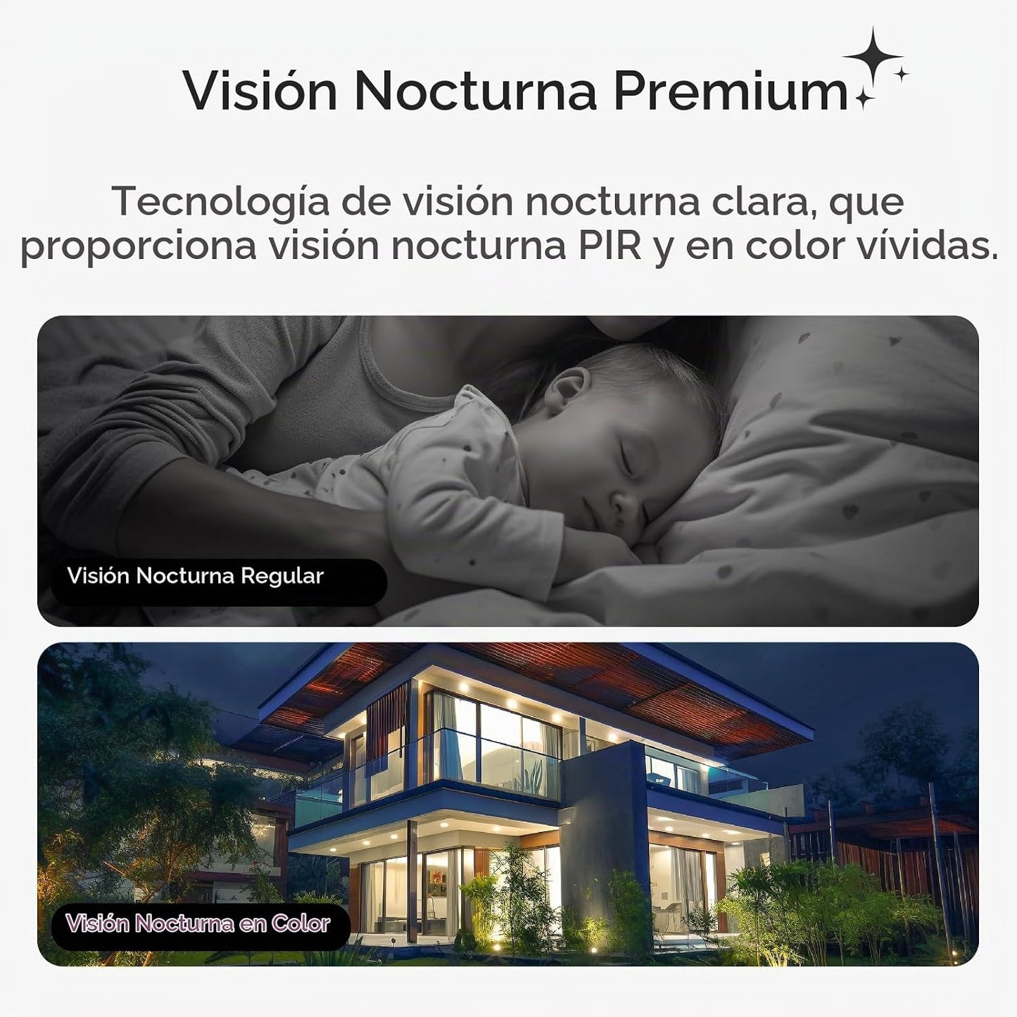 Noorio B200 Kit de 2 cámaras con Hub, sistema de cámara de segurida...